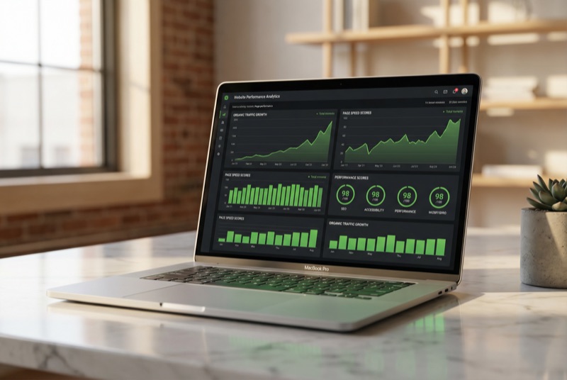 Website speed and performance dashboard