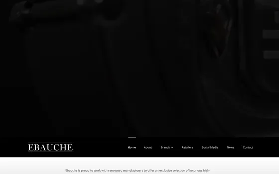 The Ebauche website home page, Luxury watch & jewellery wholesale.