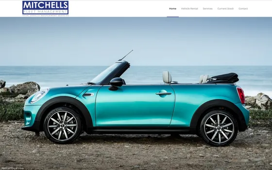 The Mitchells Fleet Management website home page, Fleet management, Glasgow.