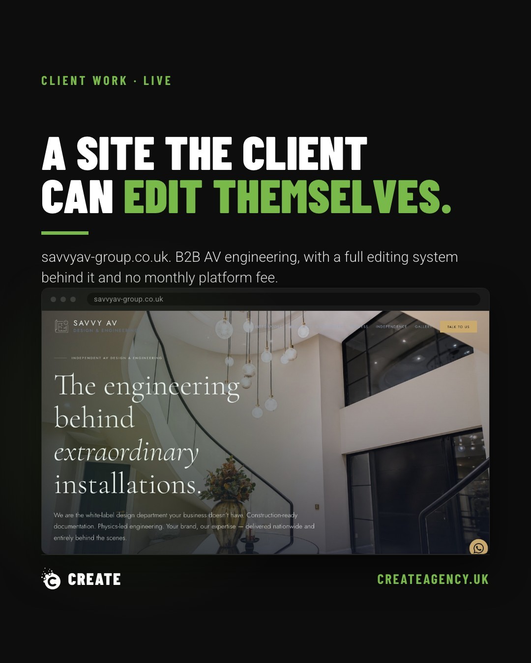 Why We Built Savvy AV Group a Bespoke, Ownable Website