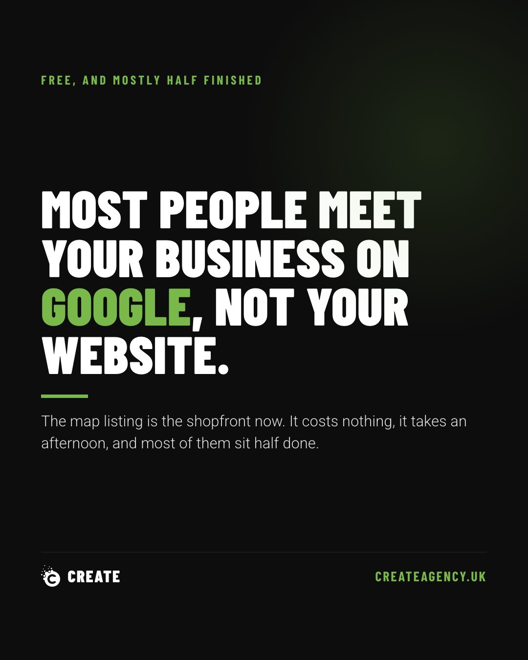 Google Business Profile: The Panel Before Your Website