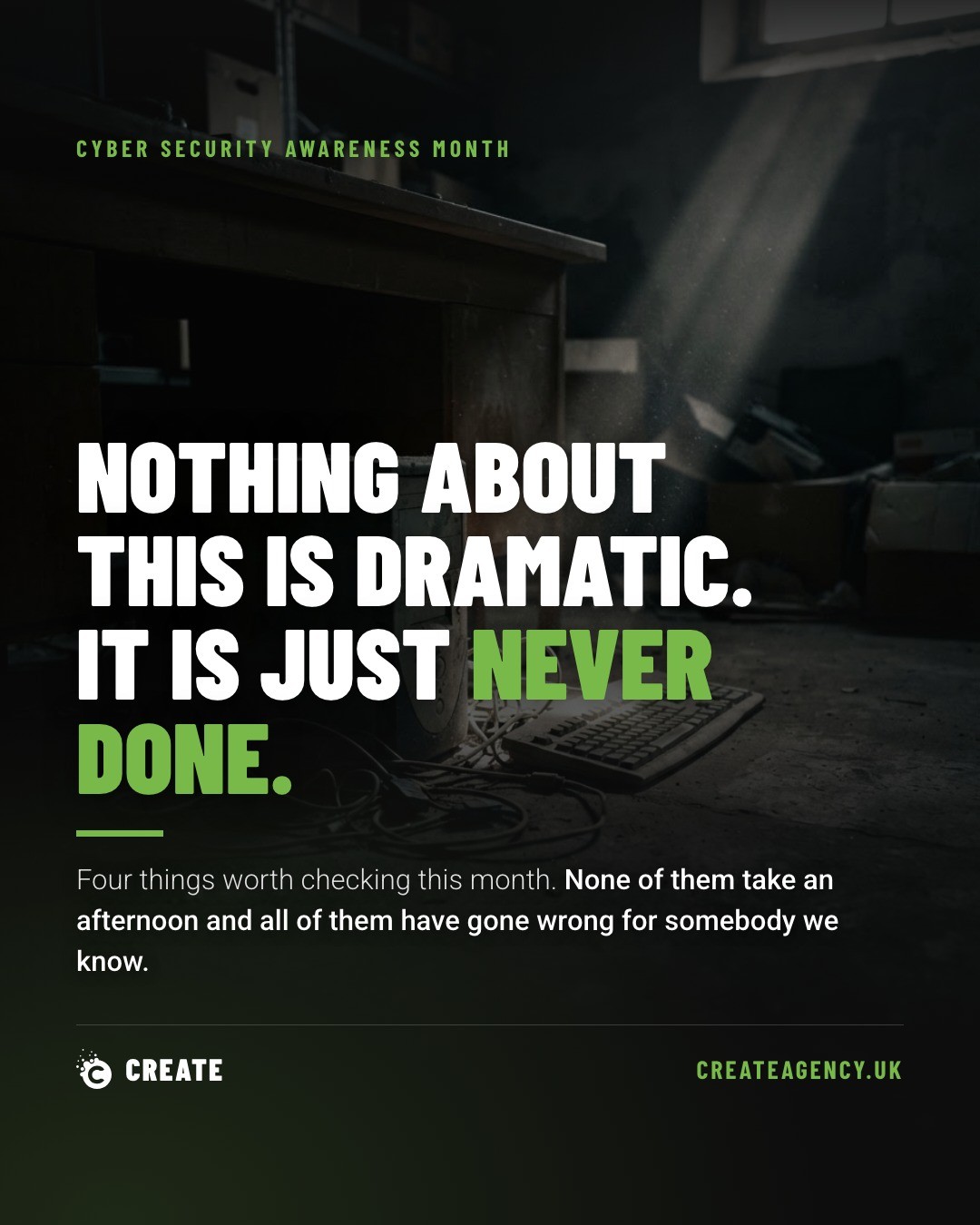Cyber Security Month: 4 Boring Checks That Save Your Site